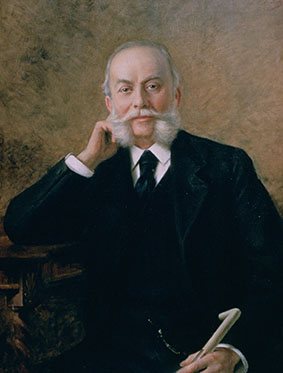 Charles Pfizer painted portrait