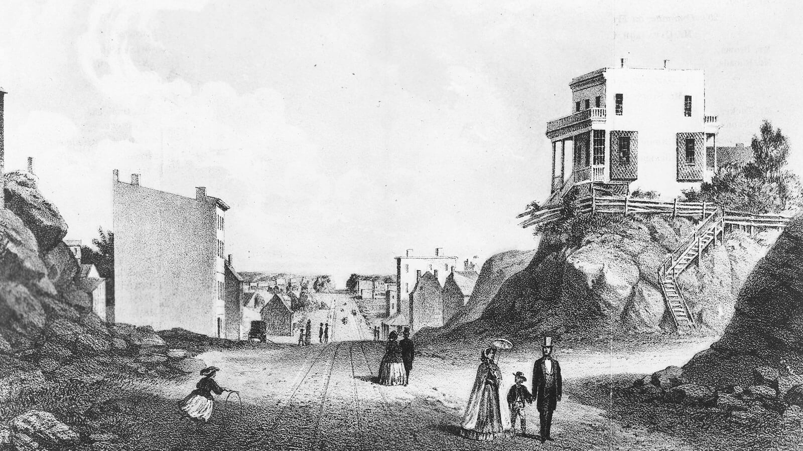 Site of the Pfizer World Headquarters Building as it Appeared in 1861