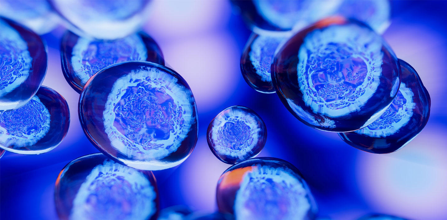   Blue Cell Background Image
