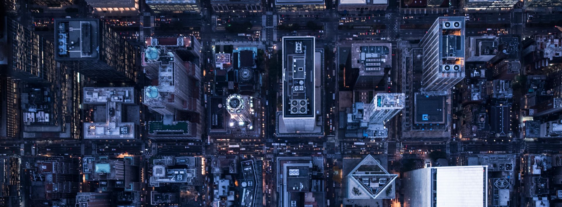 Aerial photo of a city