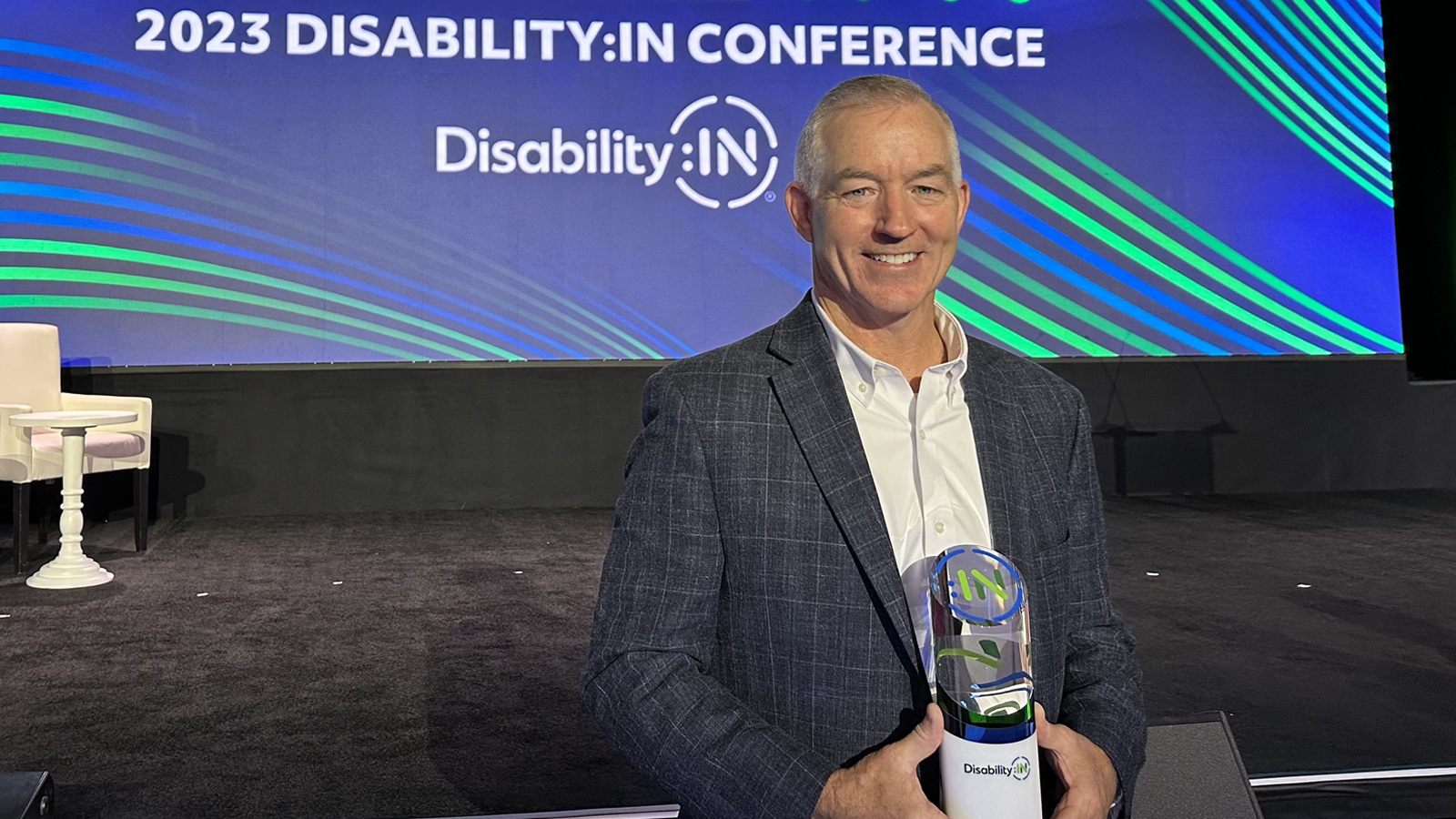 Rady Johnson at the 2023 disability:in conference