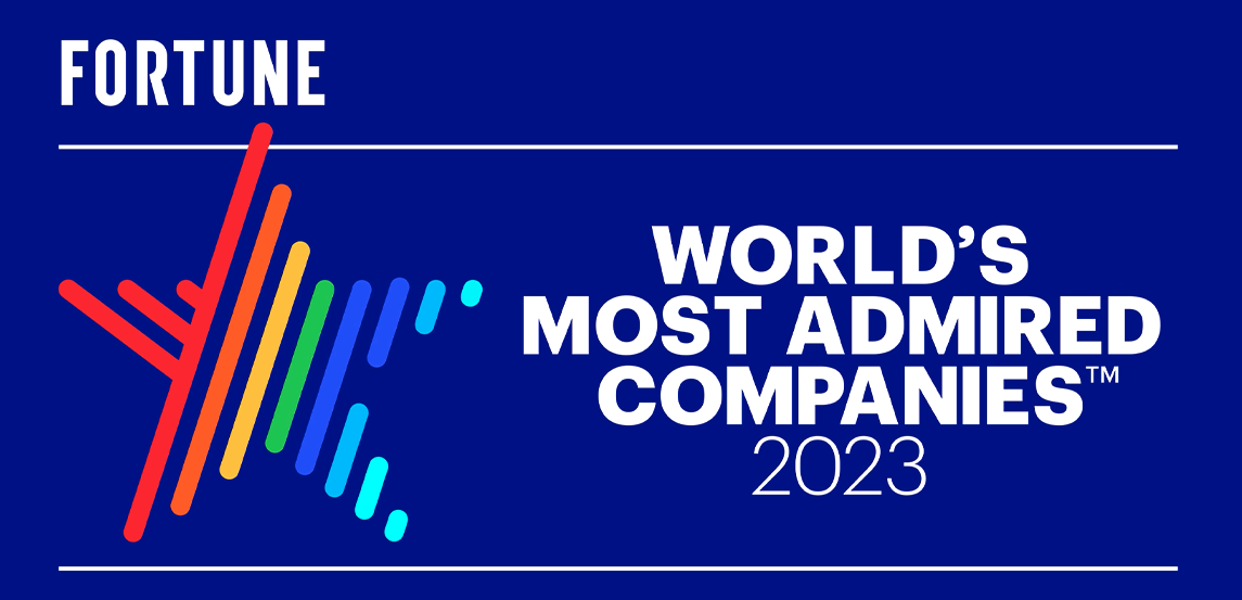 image of Forture award, world's most admired companies 2023