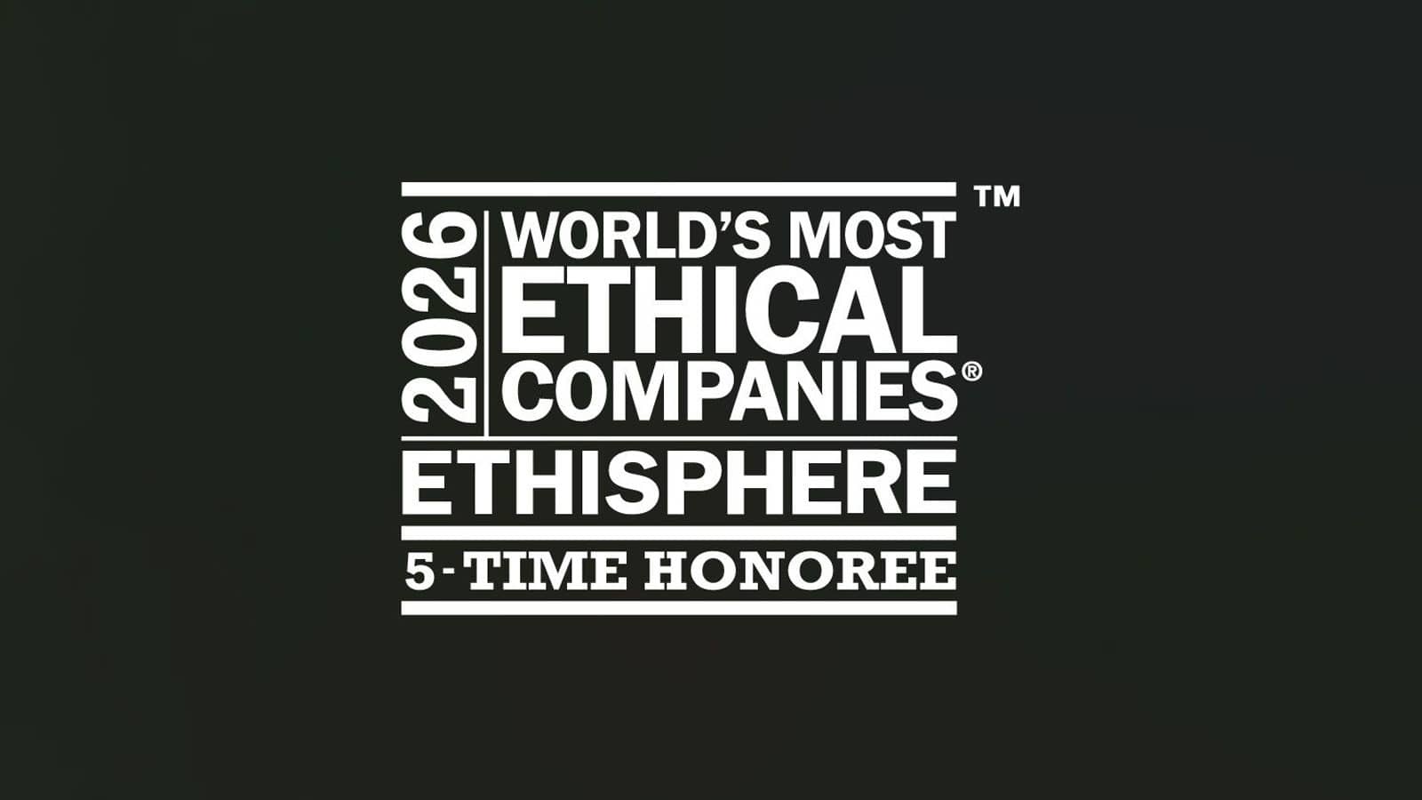 Ethisphere's 2026 World's Most Ethical Companies 5-Time Honoree logo