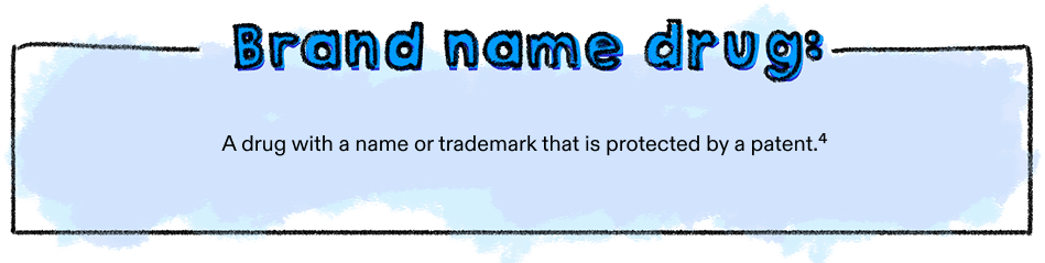 What is a brand name drug