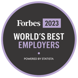 Forbes 2023 worlds best employers logo