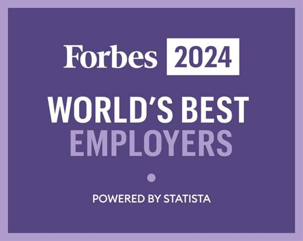 Forbes 2024 Worlds Best Employers graphic