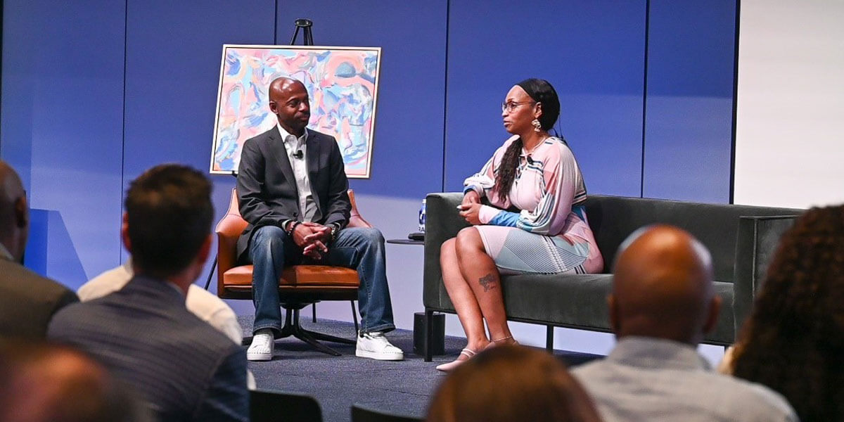 Pfizer’s Chief DEI Officer Ramcess Jean-Louis and Pfizer’s Rocky Mount, NC site leader Kara King