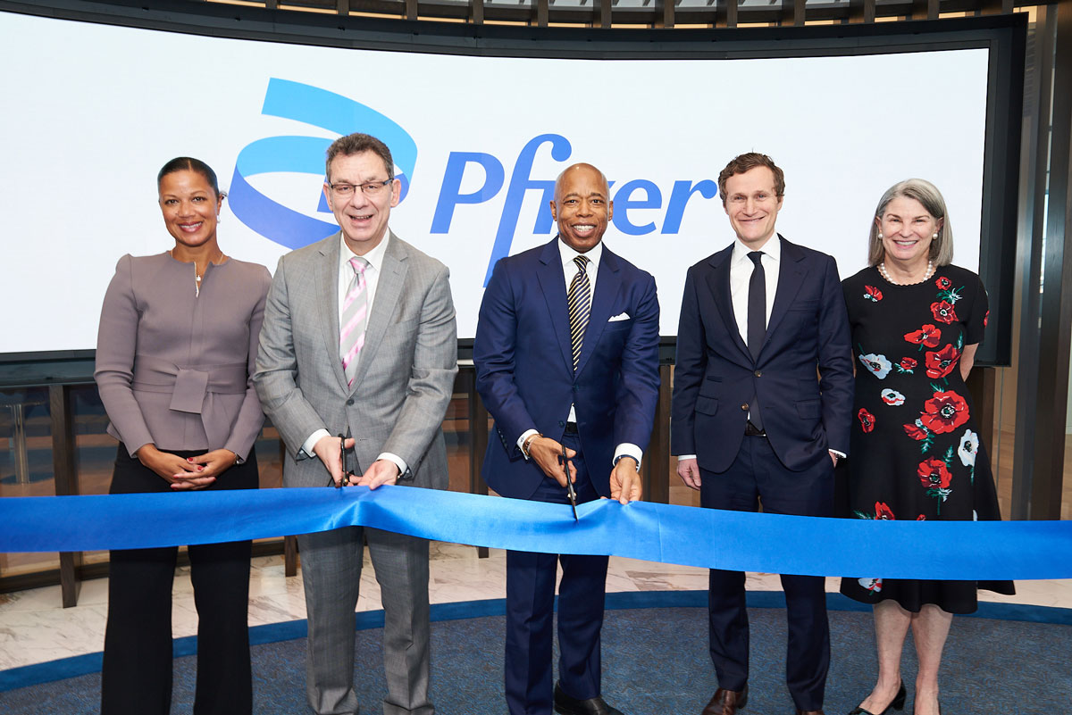 Picture of Pfizer's ribbon cutting ceremony 2023