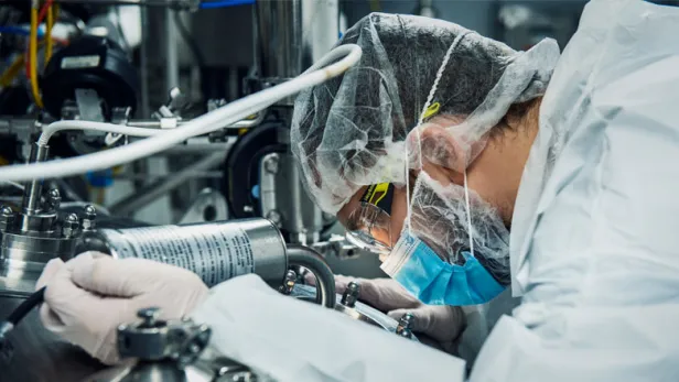 Man working in a laboratory