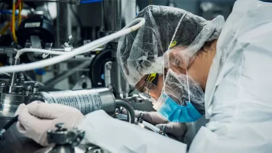 Man working in a laboratory