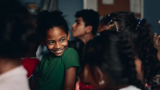 Student smiling