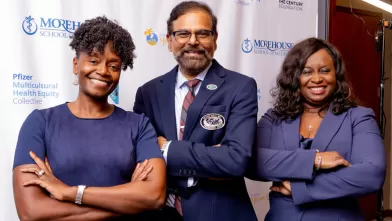 Niesha Foster and colleagues posing for picture